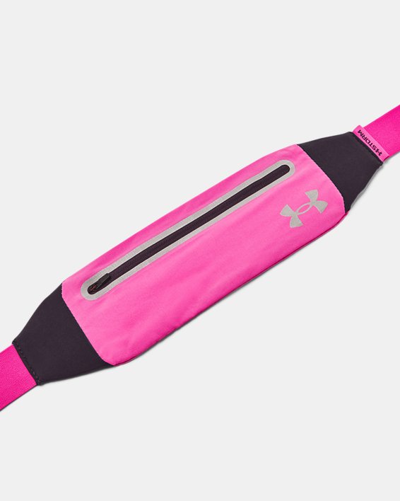 Cangurera tipo cinturón para correr UA Flex Speedpocket, Pink, pdpMainDesktop image number 0